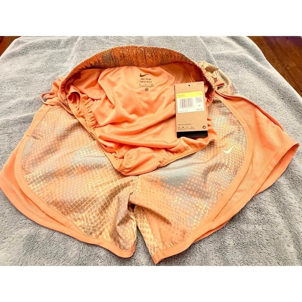 Nike Women's Dri-FIT Tempo Running Shorts Size Small IB8842-815 ORANGE NWT - Picture 4 of 5
